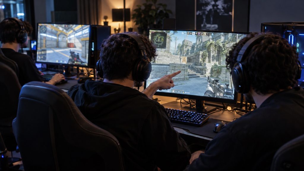 Illustrative Counter-Strike practice room; not actual team or match footage.